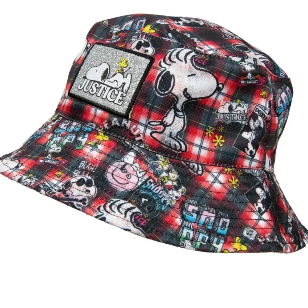 Justice Snoopy Plaid Bucket Hat,Snoopy Hat for girls,Justice Hat for girls